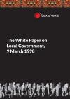 The White Paper on Local Government, 9 March 1998 cover