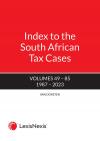 Index to South African Tax Cases 1987–2023 cover