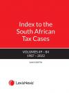 Index to South African Tax Cases 1987–2022 cover