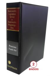 Butterworths Legislation Service, Pension Fund Act, No. 24 of 1956 cover