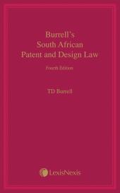 Burrells South African Patent and Design Law cover