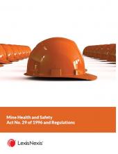 Mine Health and Safety Act 29 of 1996 and Regulations Pocket book cover