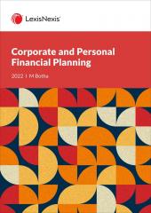 Corporate & Personal Financial Planning 2022 cover