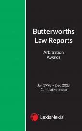 Arbitration Law Reports Annual Cumulative Index 1998 – 2023 cover