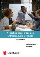 A Practical Legal e-Book on Entrepreneurial Ventures 3rd Edition cover